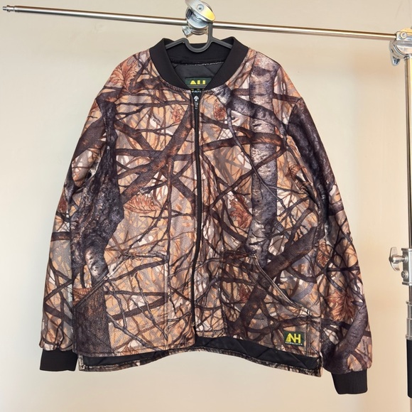 Vintage Natural Habitat Quilt Lined Camo Full Zip Jacket - Picture 1 of 11